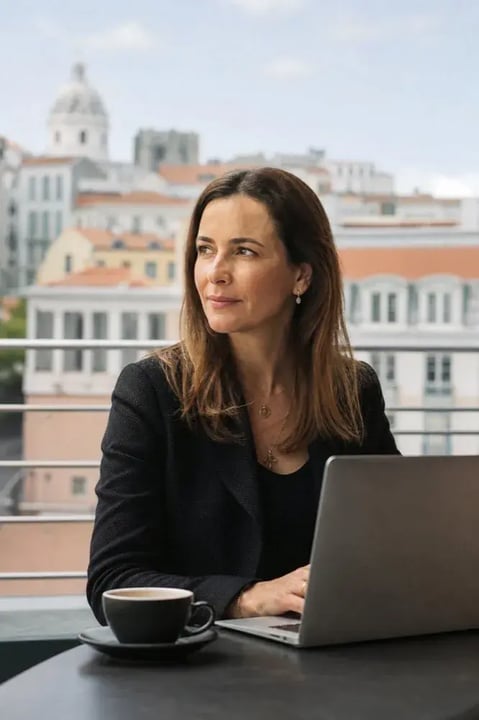 Professional enjoying outdoor lifestyle in Portugal